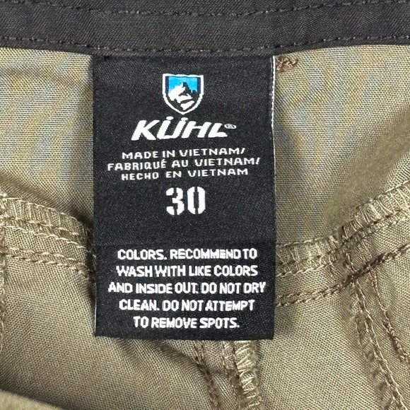 Kuhl Ambush Cargo Shorts Mens 30x11 Green Camo Outdoor Hiking Casual Pockets New - Picture 7 of 14